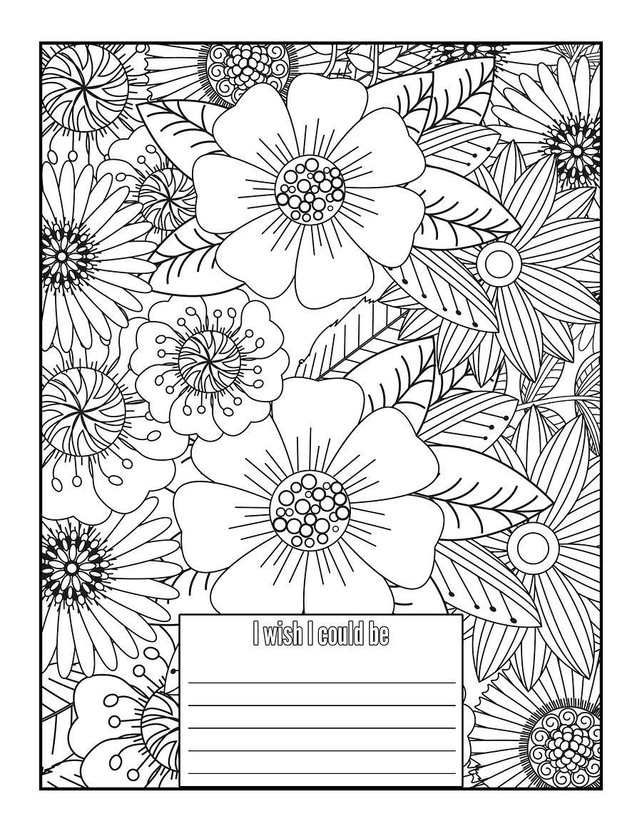 Color Me Grateful All in One Coloring Book & Gratitude/Affirmation Journal for Adults and Kids Ages 8+ product image (3)