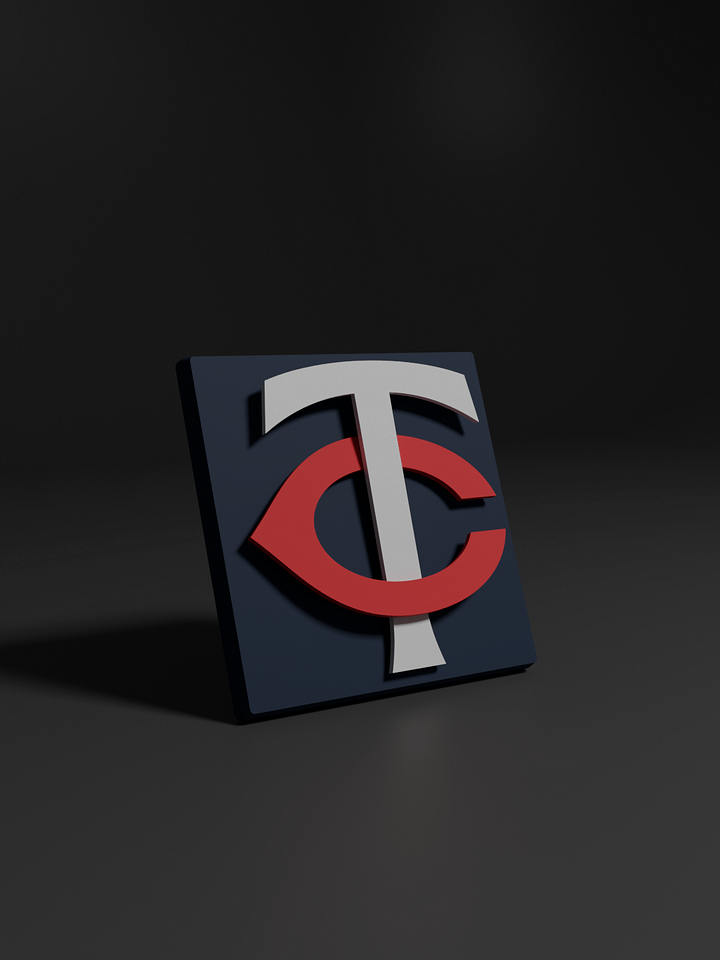 Minnesota Twins 3D Printed Floating Logo Sign (Digital File Only) product image (1)