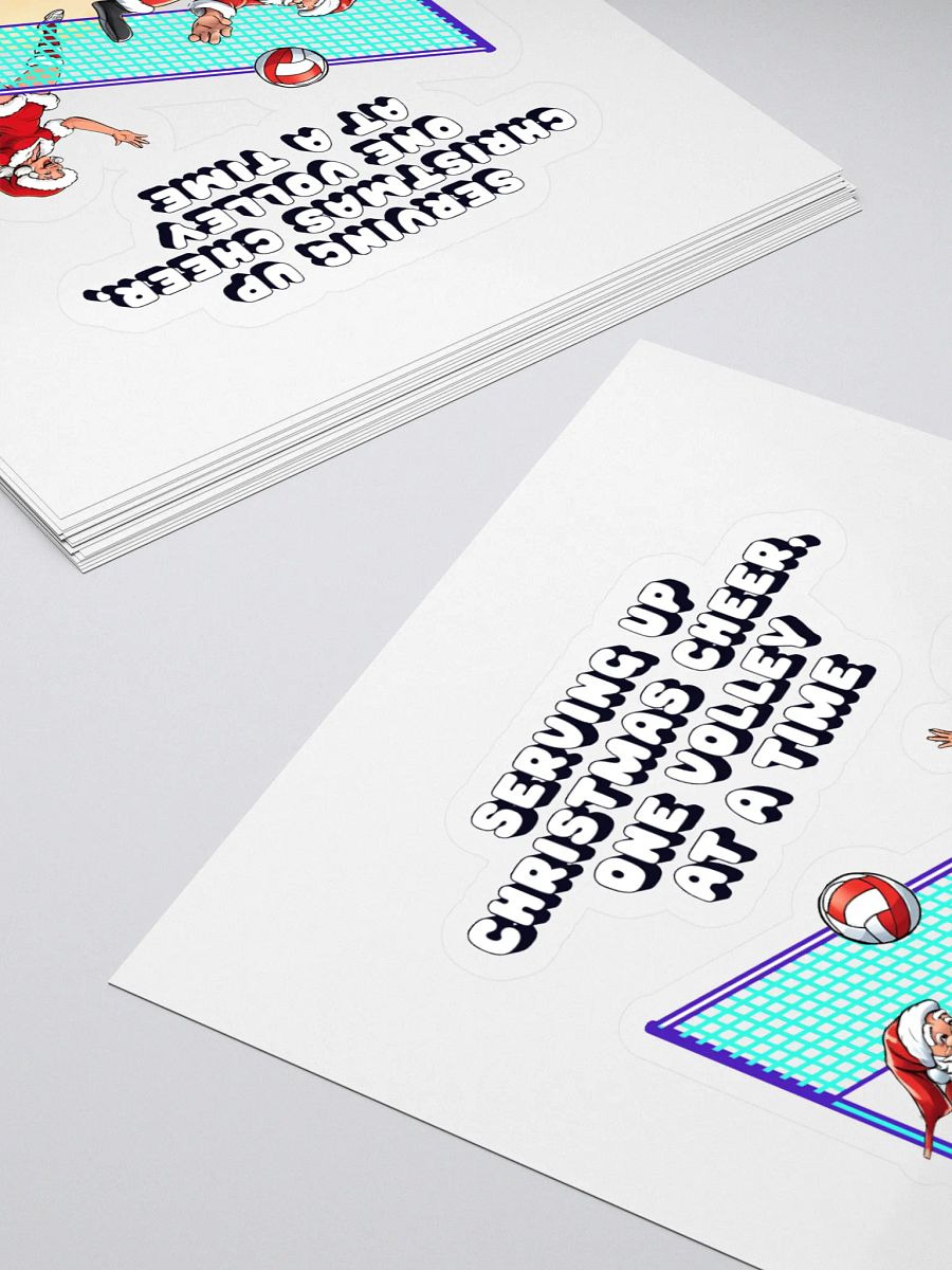 Serving Up Christmas Cheer, One Volley At A Time Sticker product image (4)