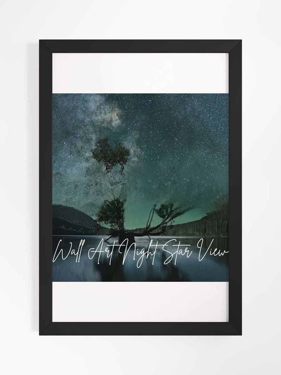 Night Stars View Framed High-Quality Matte Poster (in) product image (1)