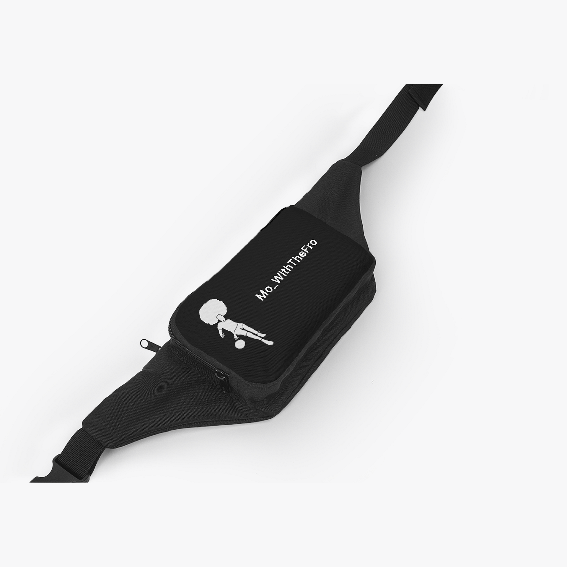 Mo_WithTheFro Black Chest Bag product image (2)