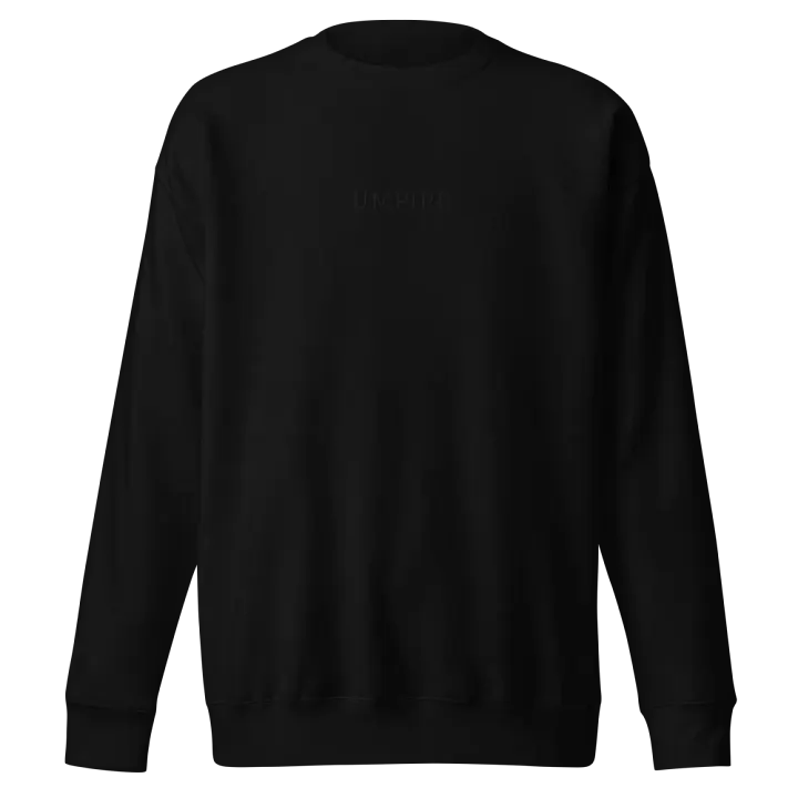 Black on Black Embroidered Sweatshirt product image (1)