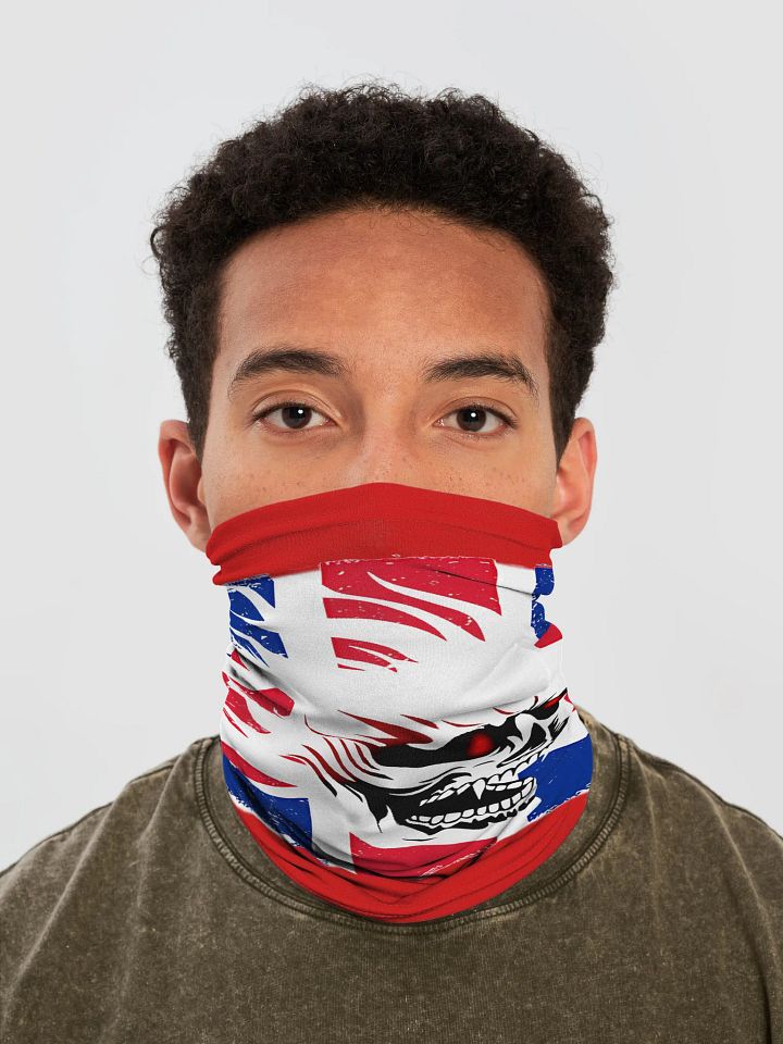 Union Flag & Skull Print Neck Gaiter product image (1)