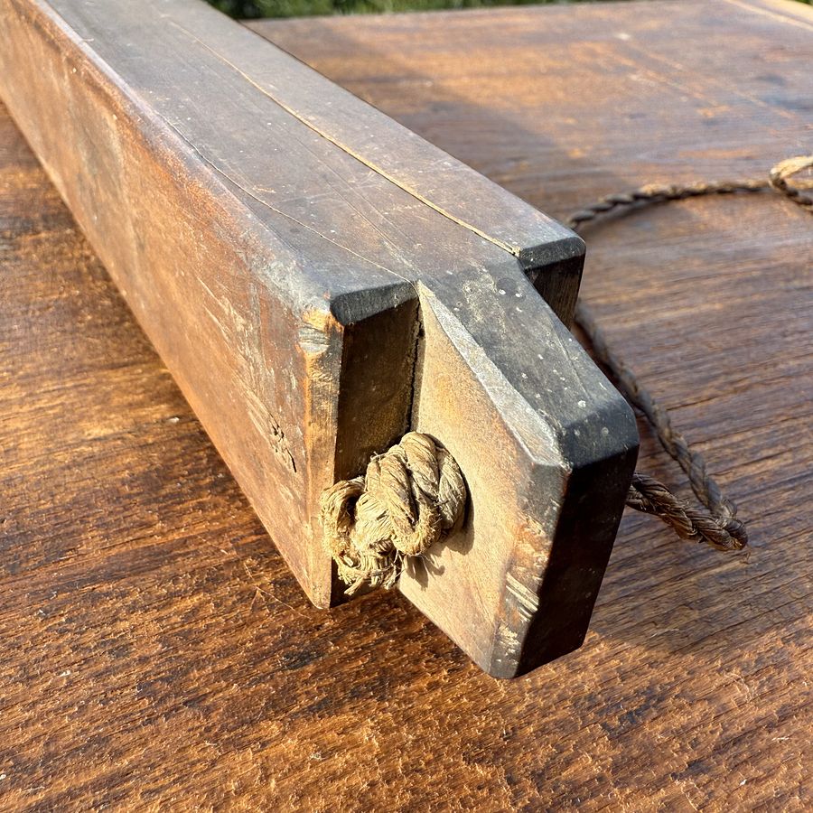 🎎 Antique Japanese Fire Watch Clappers – Edo/Showa Period Sounding Wood | Japan Antique Roadshow product image (5)