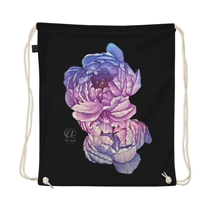 Peonies Drawstring Bag product image (1)