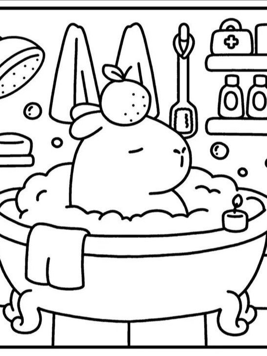 CUTE COLOURING PRINTABLE PAGE product image (1)
