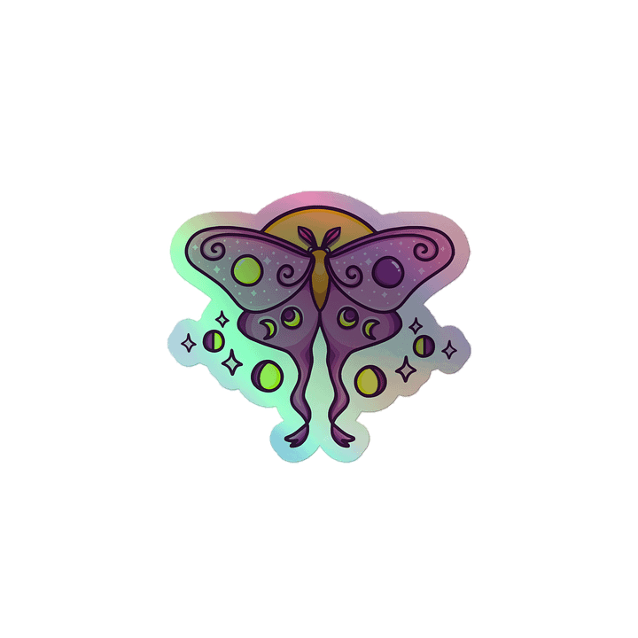 Lunar Moth | Holo Sticker product image (1)