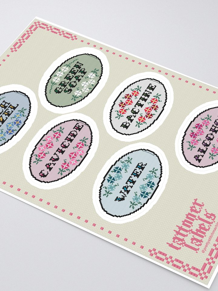 Tattooer Bottle Labels Sticker Sheet product image (2)