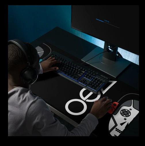VGO AI OVERLORD (BLACK) DESK MAT OR MOUSE PAD (18X16 OR 36X18) product image (1)