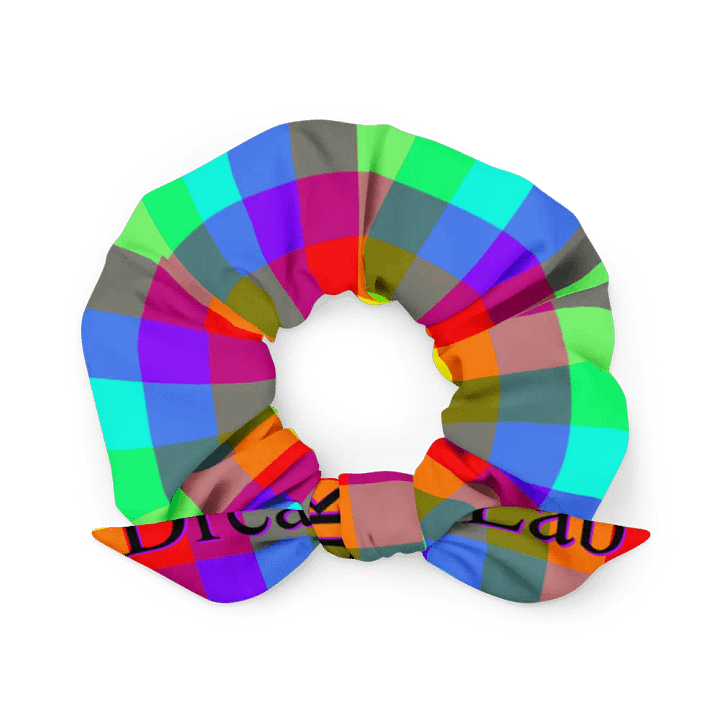 Rainbow Checkers Scrunchy product image (1)
