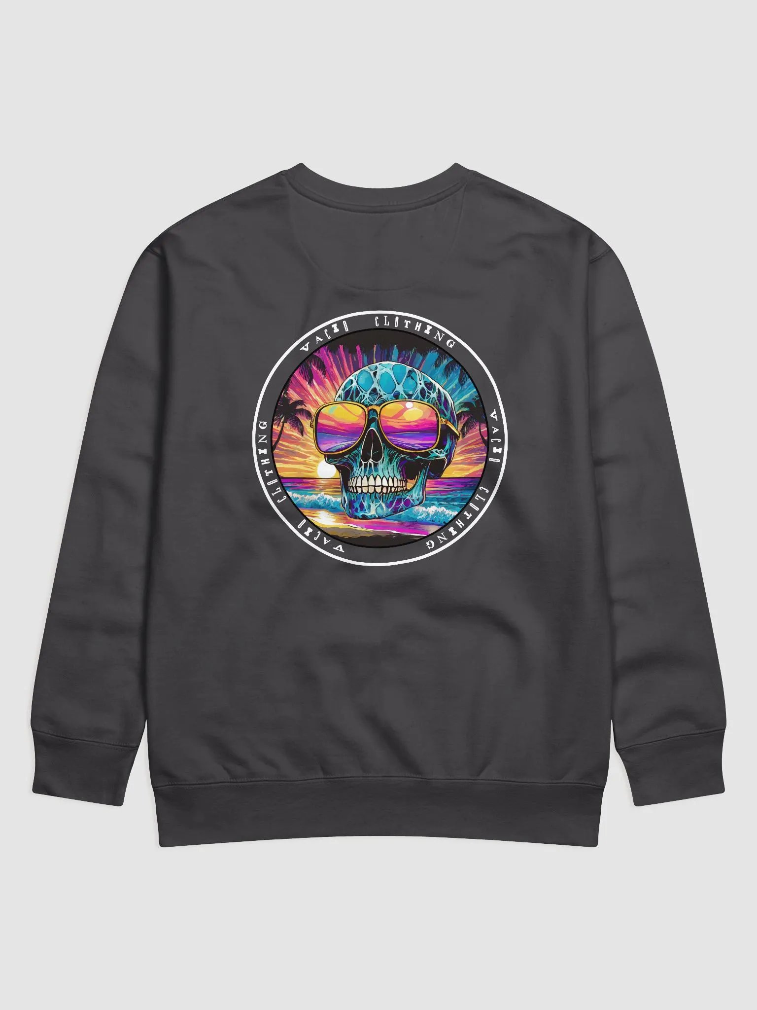 VACIO Sunset Skull Premium Crewneck Sweatshirt product image (29)
