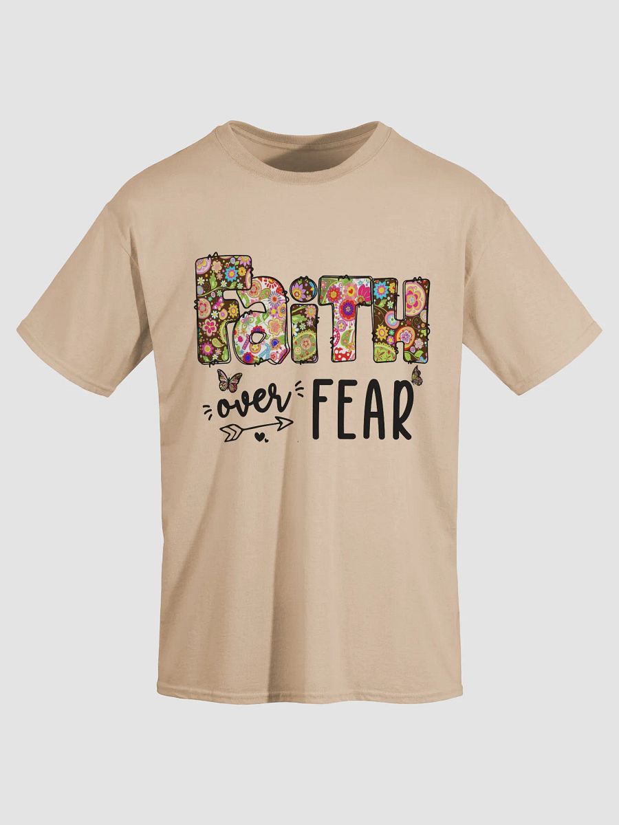 Vibrant Floral Faith Over Fear T-Shirt product image (29)