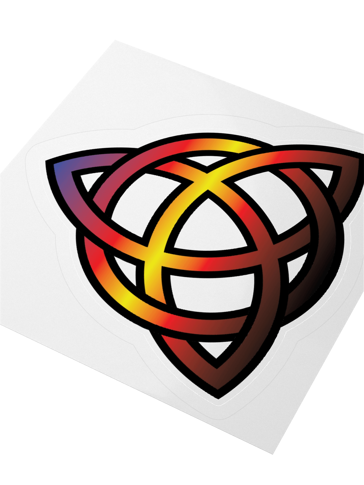 Polyamory Pride Gradient Celtic Knot Sticker product image (9)