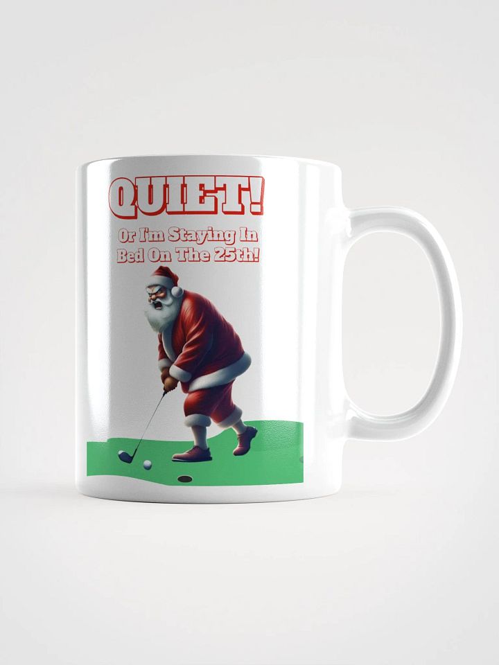 Quiet - Santa Claus Golfing White Mug product image (2)