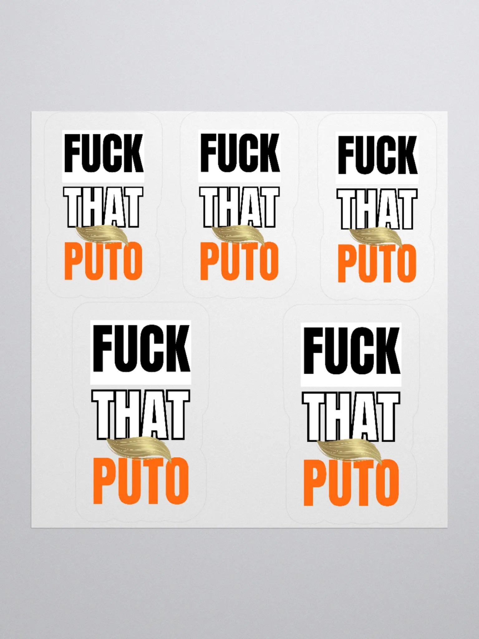 FTP w/ hair Stickers product image (1)