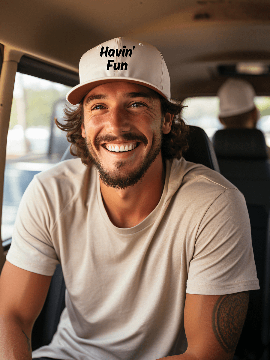 "Havin’ Fun" Upbeat Unisex Hat product image (1)