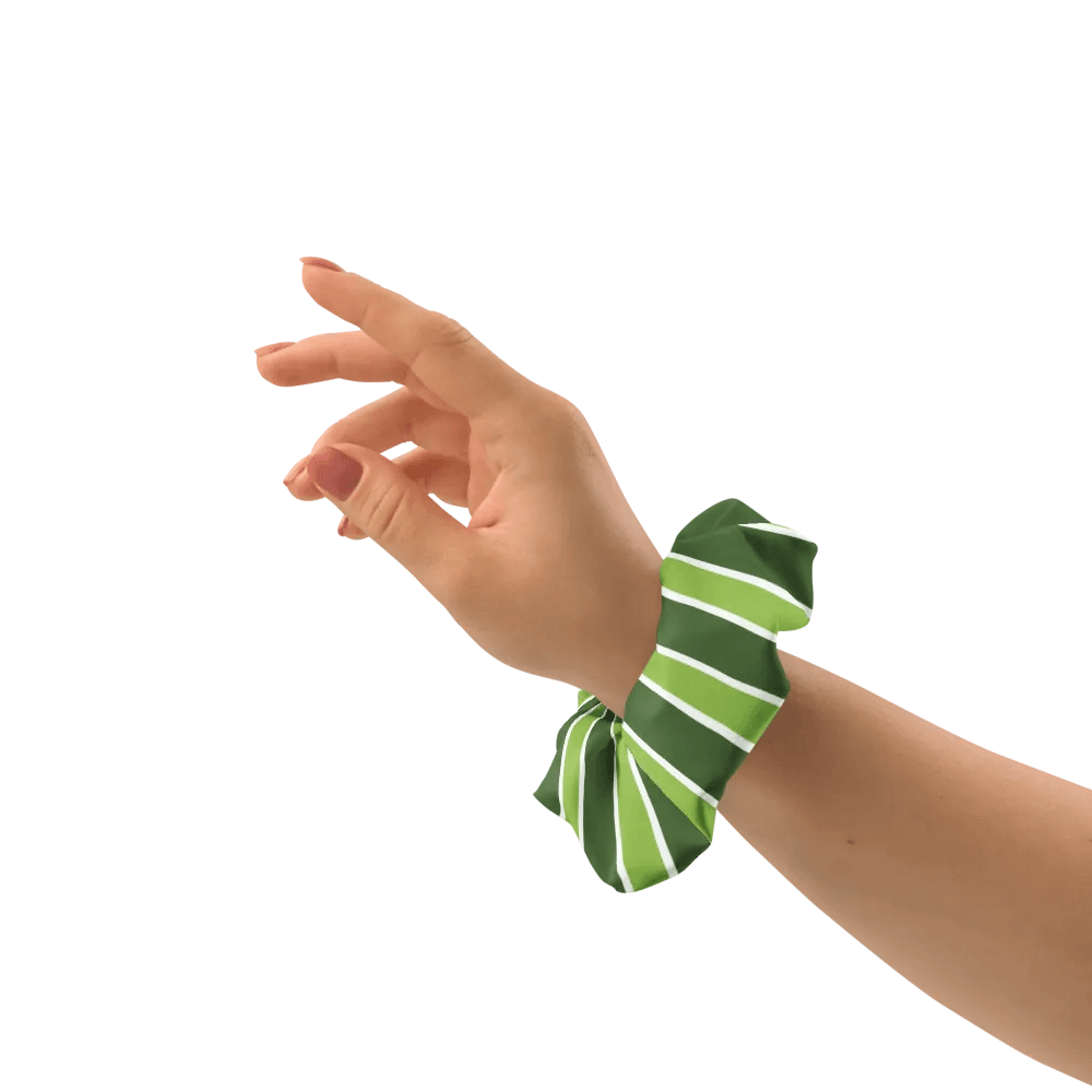 Green Rhythm All-Over Print Scrunchie product image (3)