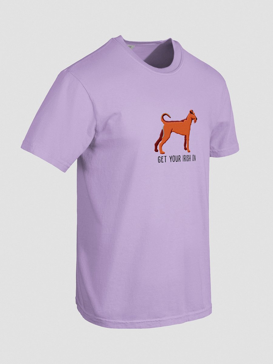 Get Your Irish On T-Shirt(Embroidered) of an Irish Terrier(Red) product image (48)