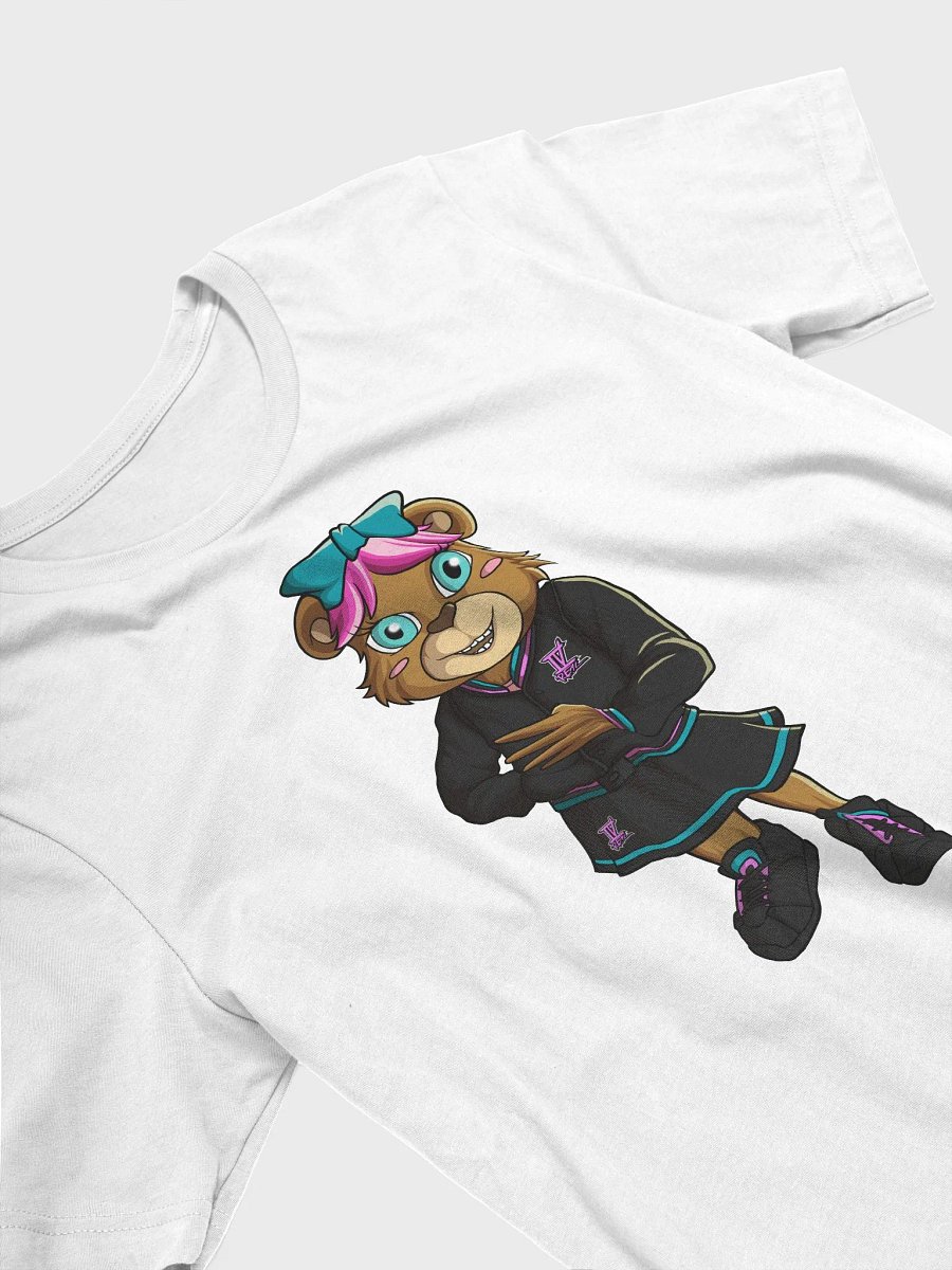 Standing Girl Bear Bella+Canvas Supersoft White T-Shirt product image (3)