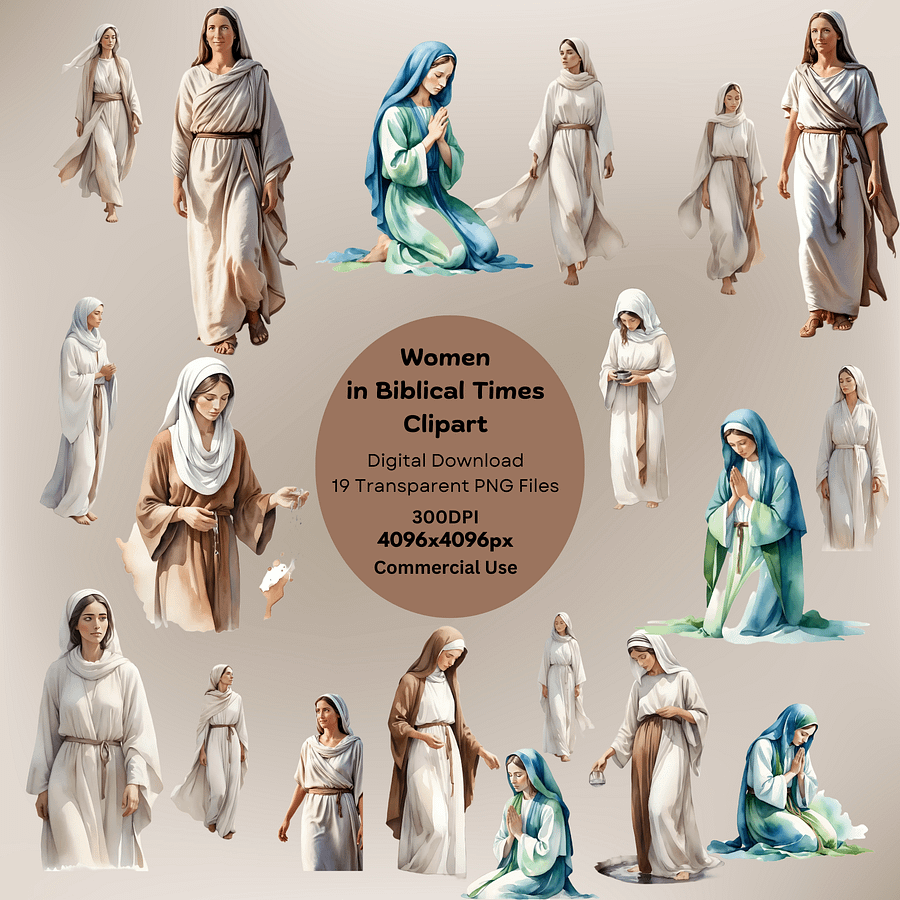 Women in Biblical Times Clipart product image (1)