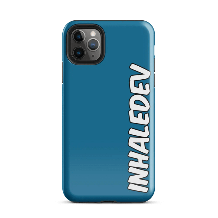 Blue InhaleDev iPhone Tough Case product image (2)