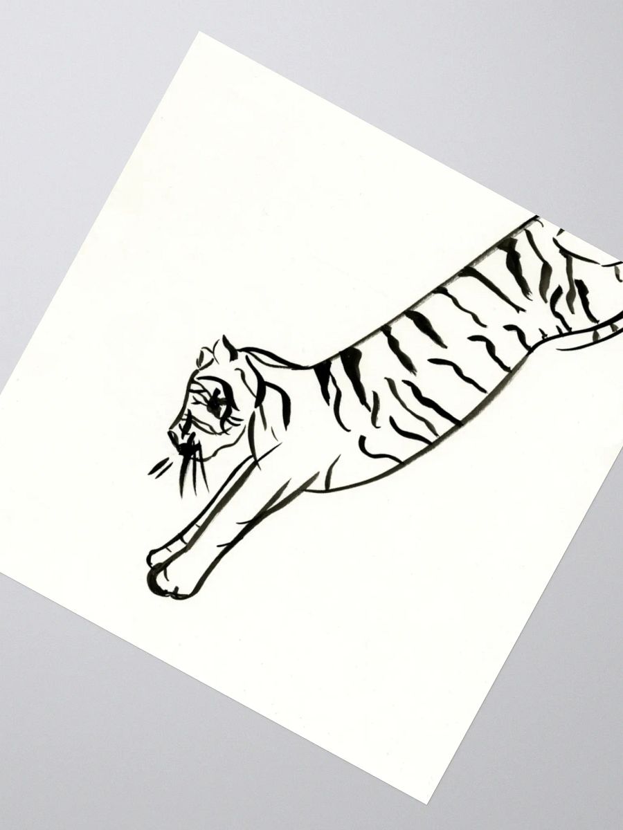 Jumping Tiger Sticker product image (4)