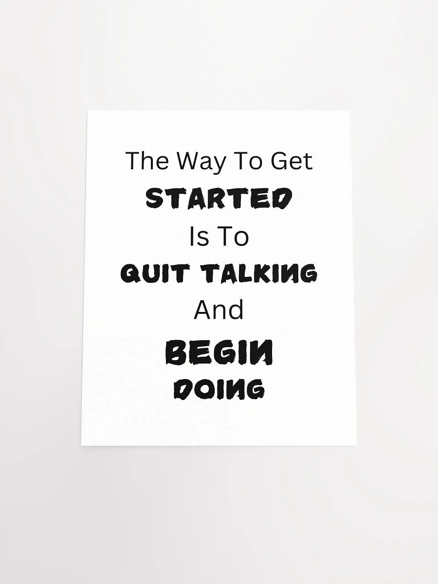 Action Over Words Motivational Poster product image (5)