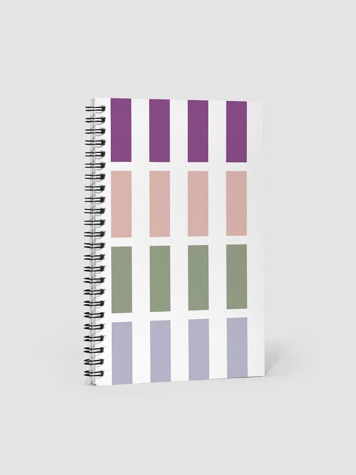 Contrasting Colores Rectangle Patterns Spiral Notebook product image (1)