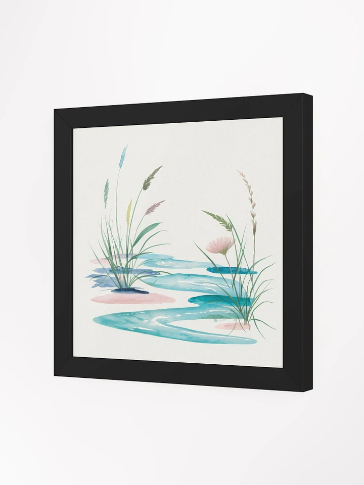 Gentle Floral Water Reflection Watercolor - Framed Poster product image (2)