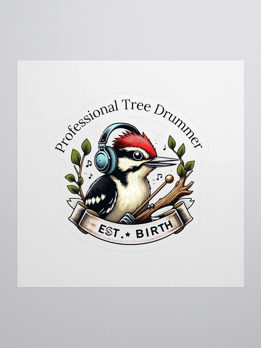 Melodic Woodpecker Groove Stickers product image (1)