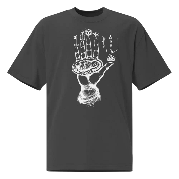 [Hand Of Mysteries 3 - White] Oversized T-Shirt product image (1)