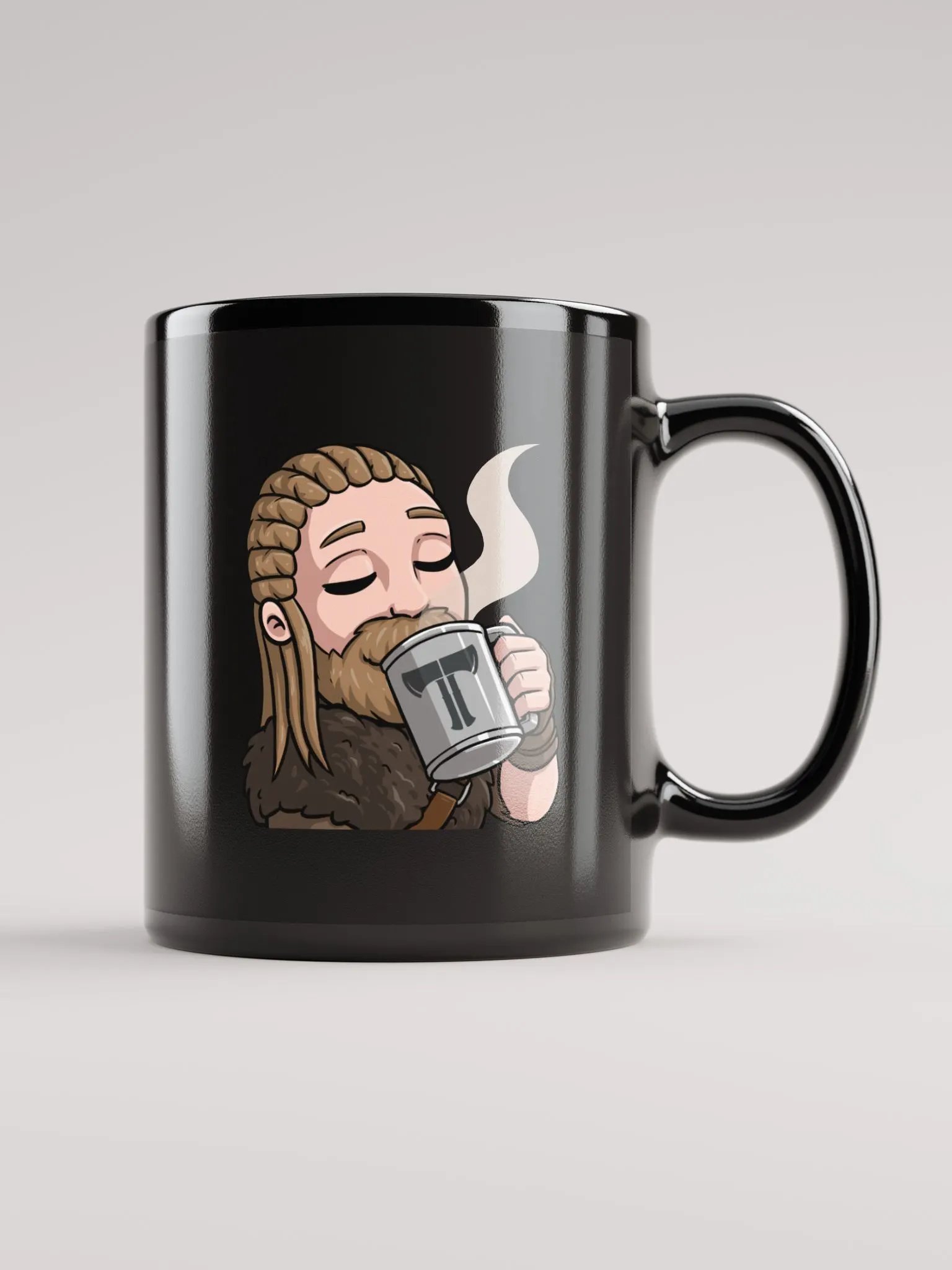 "Coffee Emote" Black Coffee Mug product image (1)