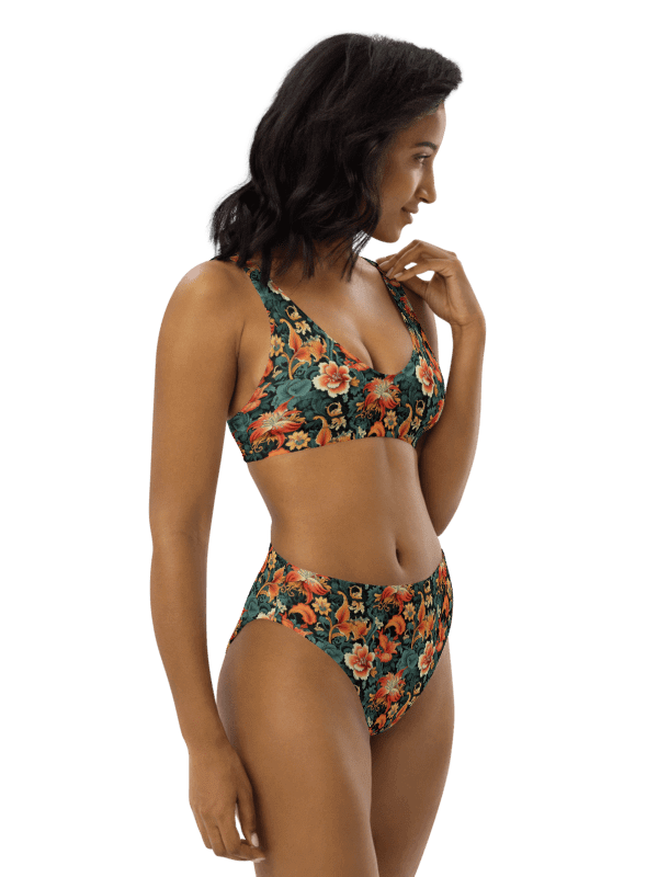 Sunset Flowers | Recycled High Waisted Bikini product image (3)