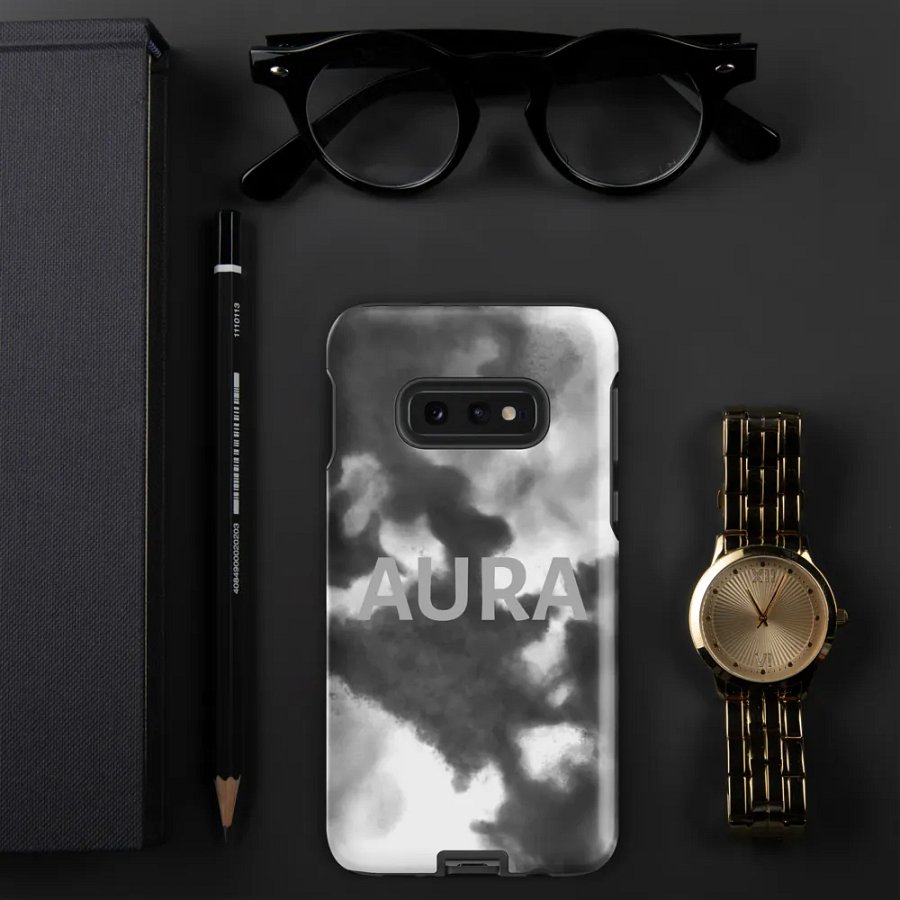 AURA Tough Case for Samsung® - Grayscale Cloud product image (38)