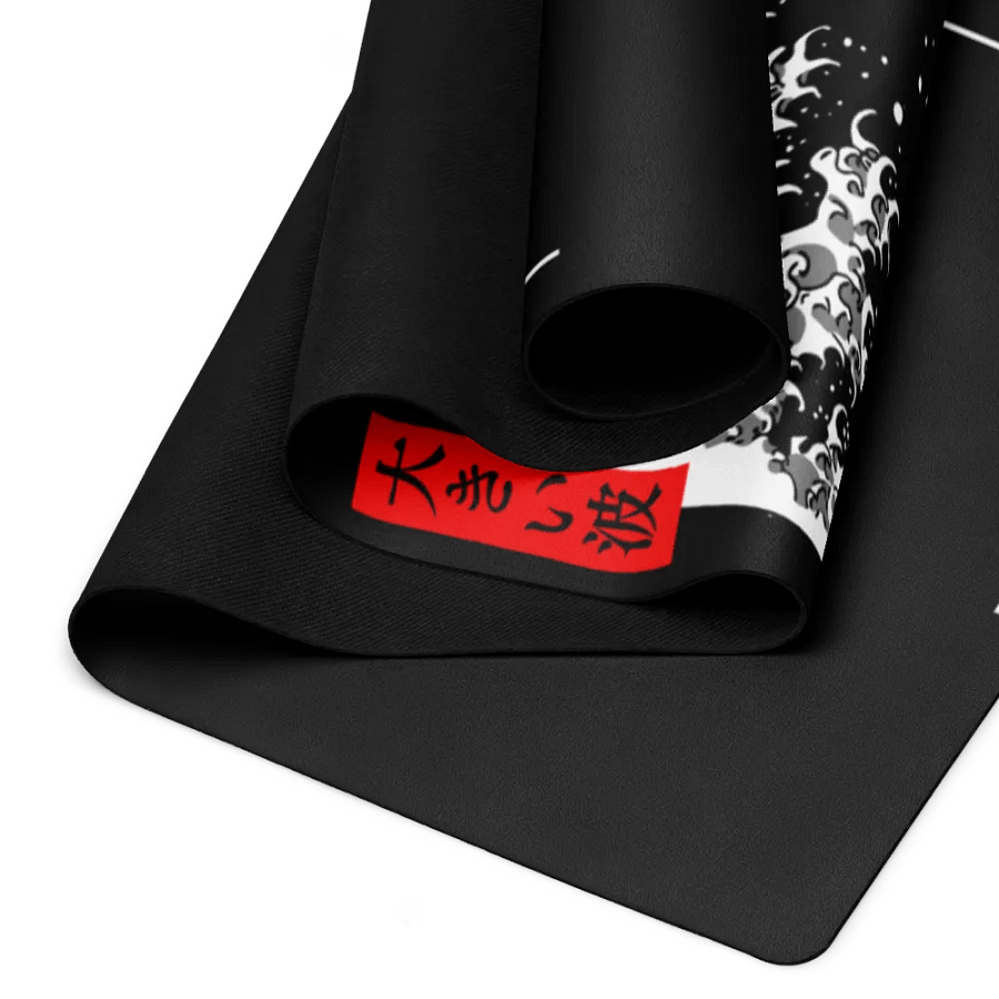 White Kanagawa's wave Japanese Ink - Yoga Mat product image (5)