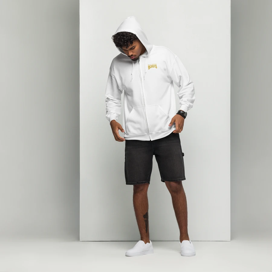 Beaumont Beasts White Zip-Up Hoodie product image (2)