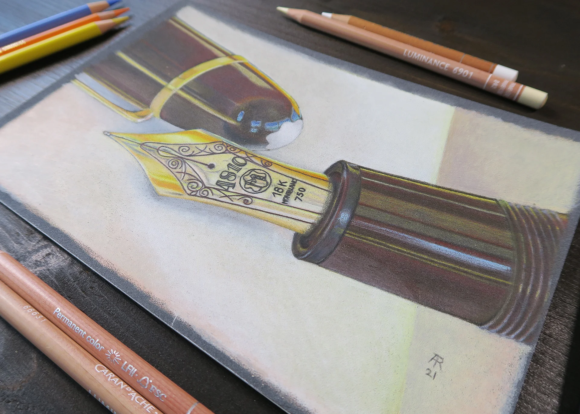 original drawing : fountain pen product image (3)