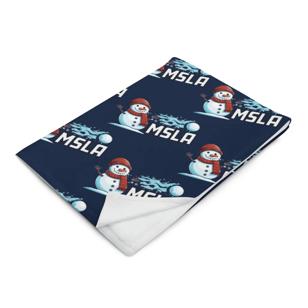 MSLA Holiday Snowman Throw Blanket product image (2)
