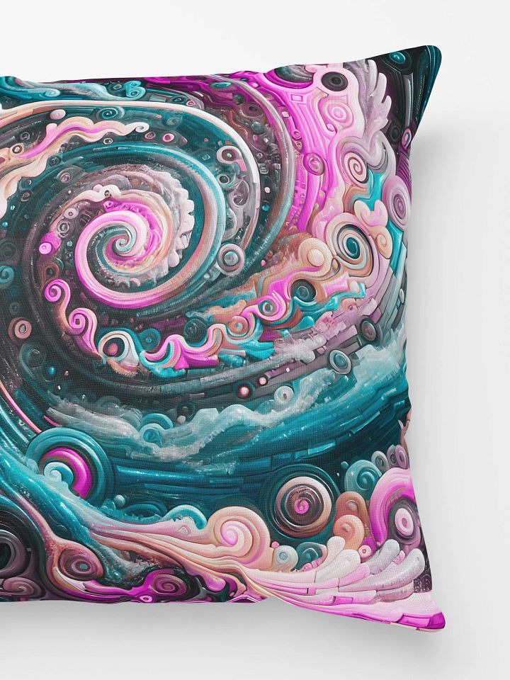 Beautiful Vividly Colored Tidal Wave Ocean Appreciation Pillow product image (2)