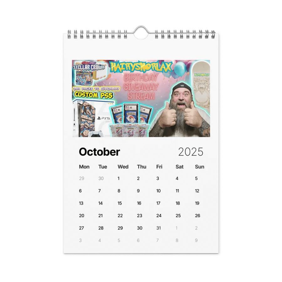 Hairy Snorlax Wall Calendar (2025) product image (12)