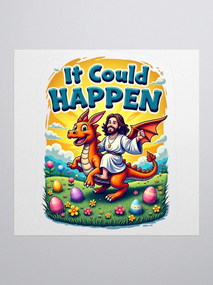 It Could HAPPEN Easter Dragon Kiss Cut Stickers product image (2)