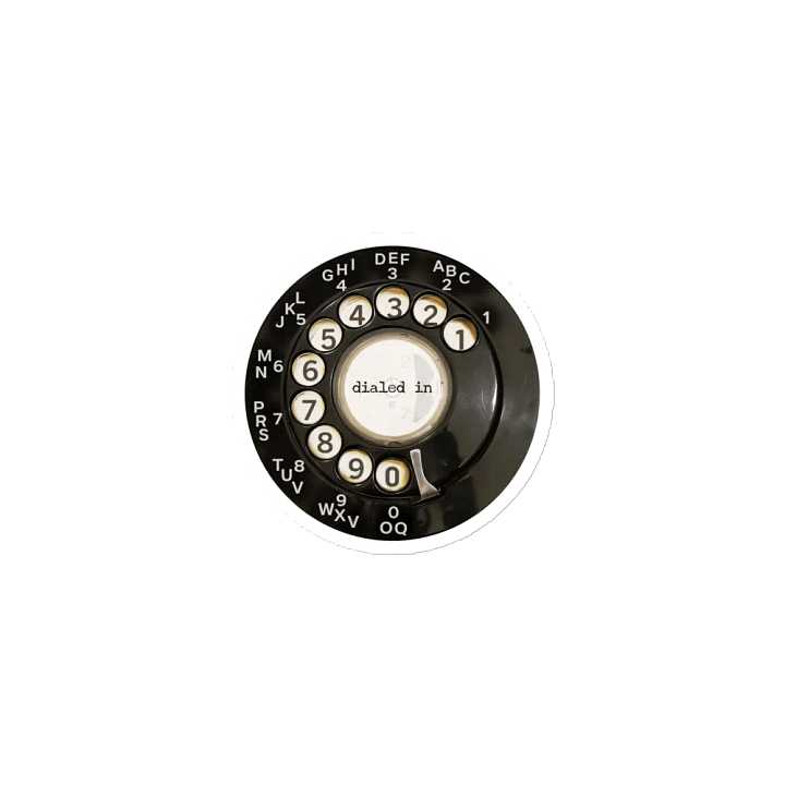 Dialed In Vintage Phone Magnet product image (1)