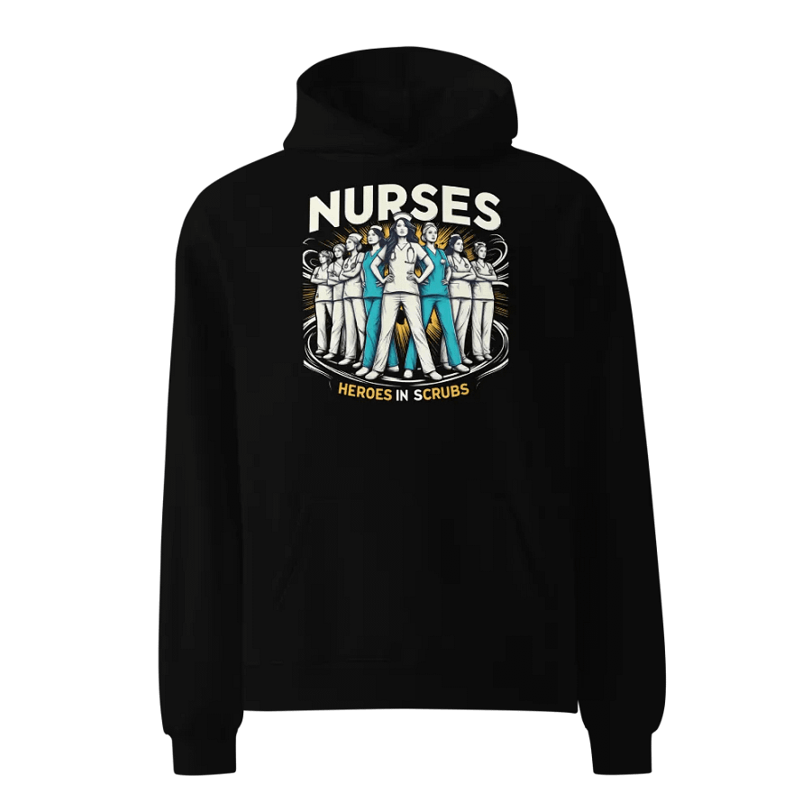 Nurses: Heroes in Scrubs Illustrated Hoodie product image (1)
