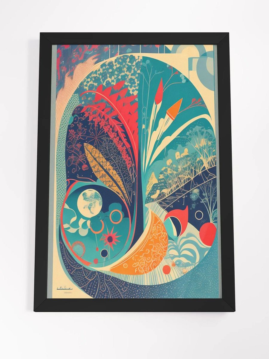 Modern Floral-Paisley-Like Art Print product image (8)
