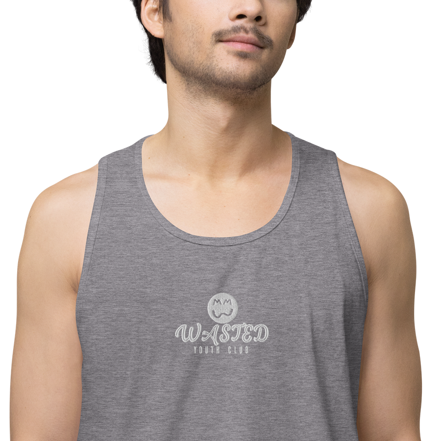 Original Logo Embroidered Tank Top | Wasted Youth Club