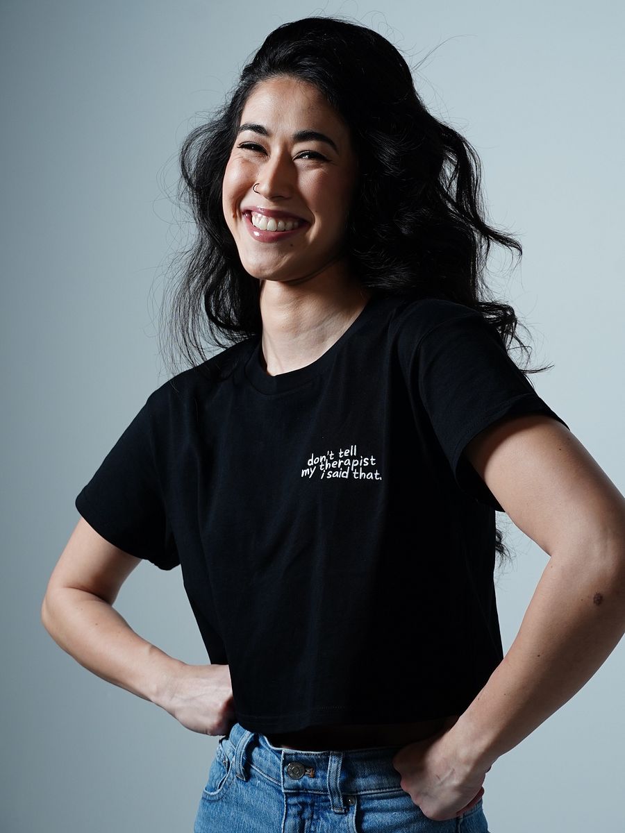 Therapy Cropped Tee (Embroidered) product image (12)