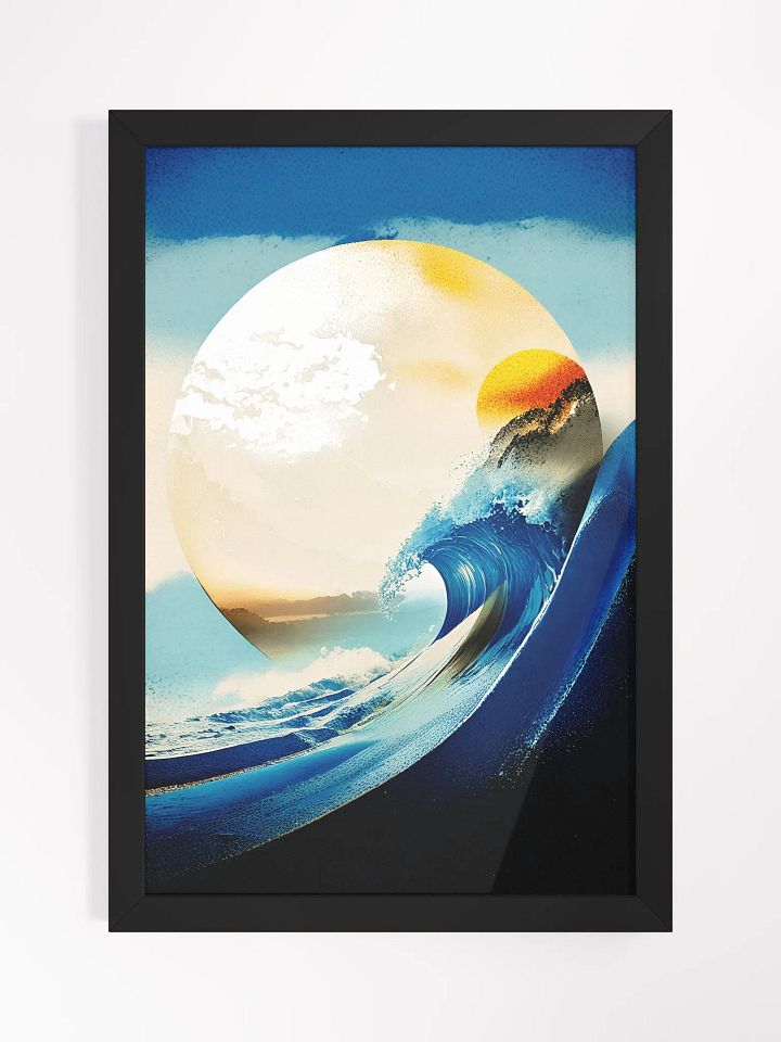 Geometric abstract art in Japanese style product image (1)