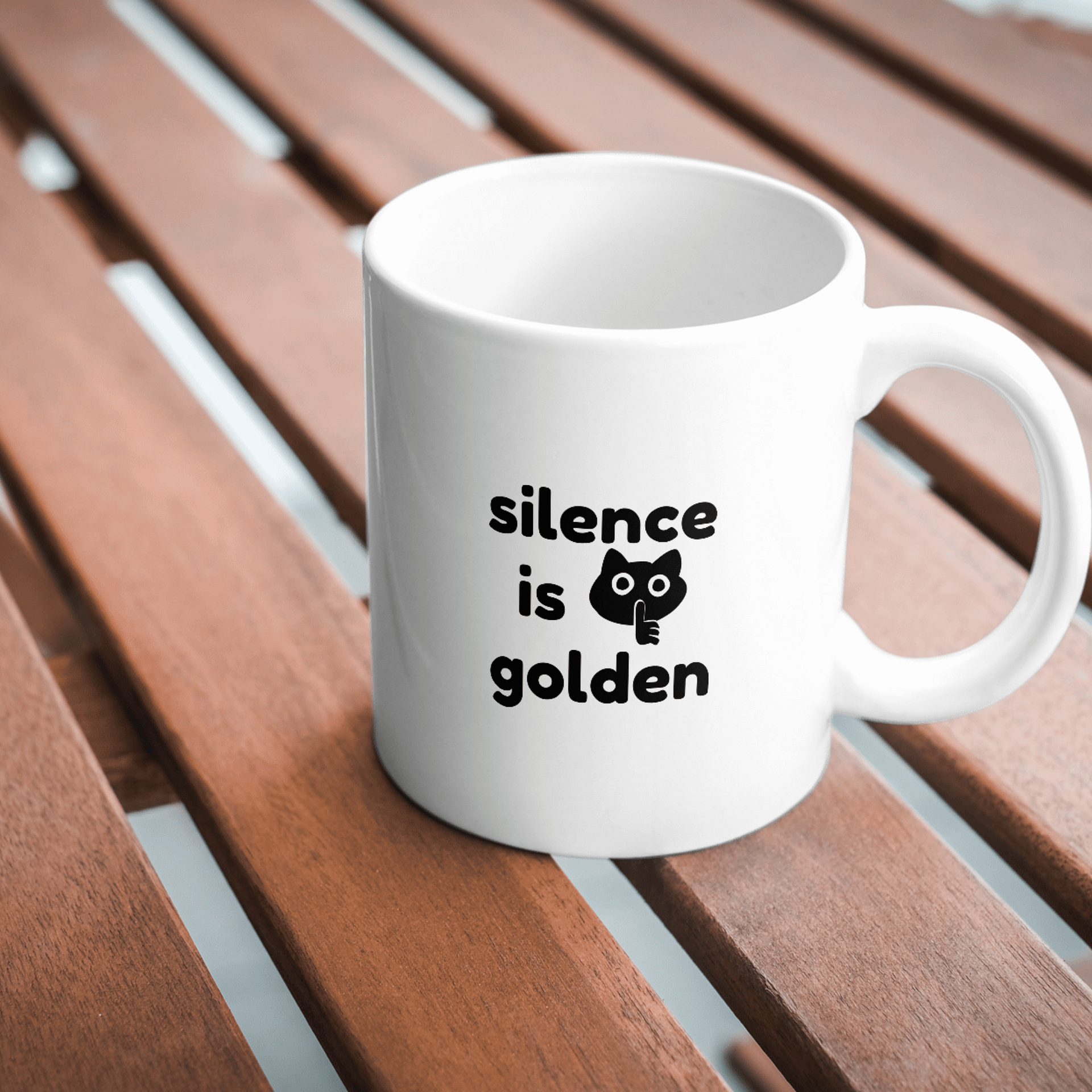 Silence is Golden Mug product image (1)