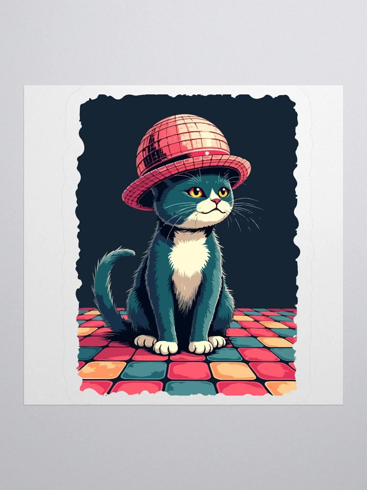Fancy Cat Sticker product image (1)