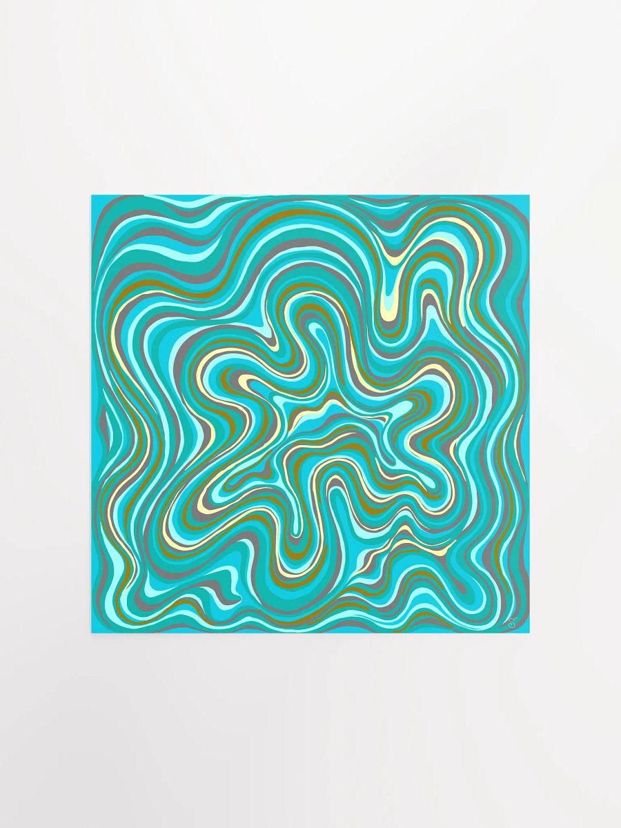 Flowing Waves Enhanced Matte Poster - Stone No. 2 product image (1)